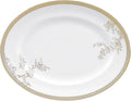Wedgwood Vera Wang Lace Gold Oval Platter 14in
