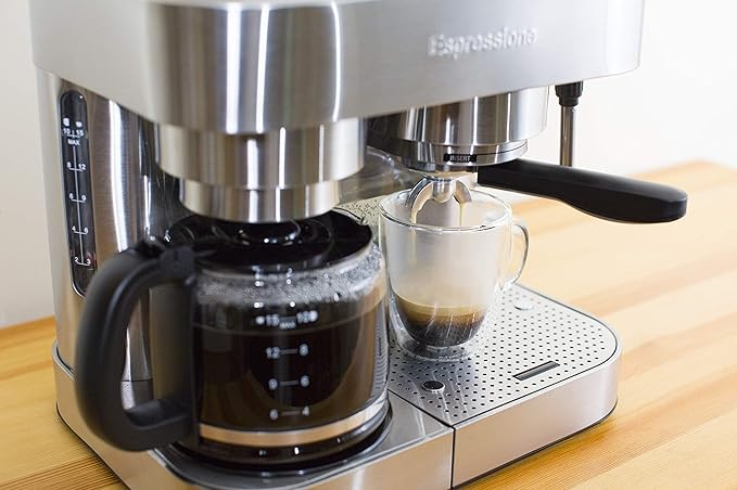 Espressione Combination Stainless Steel Espresso + Coffee Maker 10 cups