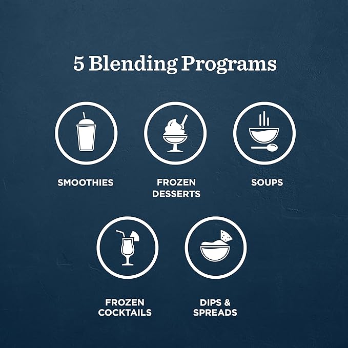 Vitamix Ascent X4 Blender with Five Blending Programs Self-Cleaning Program Professional-Grade Blender for Smoothies Soups and More Stainless-Steel Blades 48 Oz Container Graphite Metal Finish