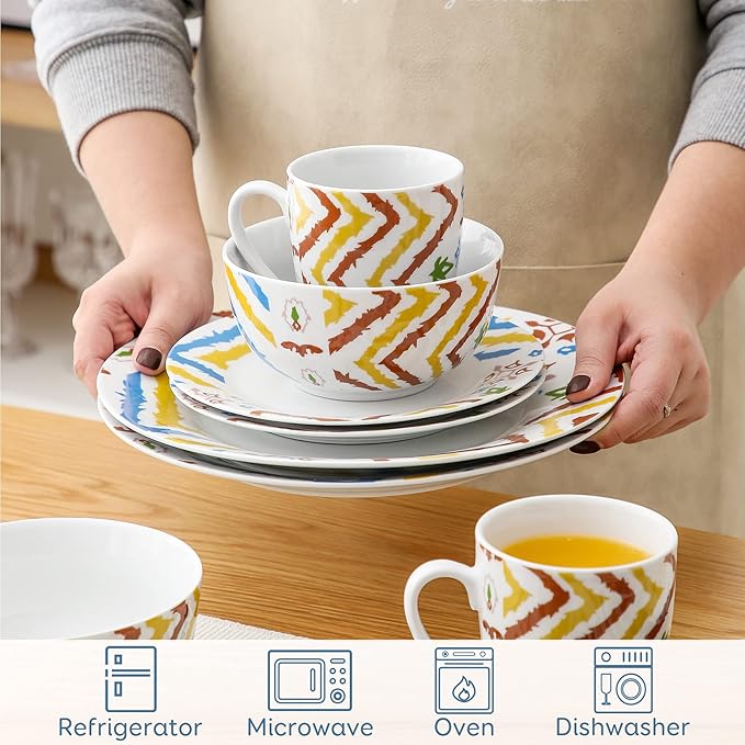 VEWEET Porcelain Dinnerware Set 52