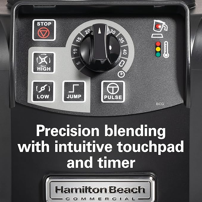 Hamilton Beach Commercial Tempest High-Performance Blender 64 Ounce / 1.8 Liter Capacity 3 HP Motor NSF Certified HBH650R
