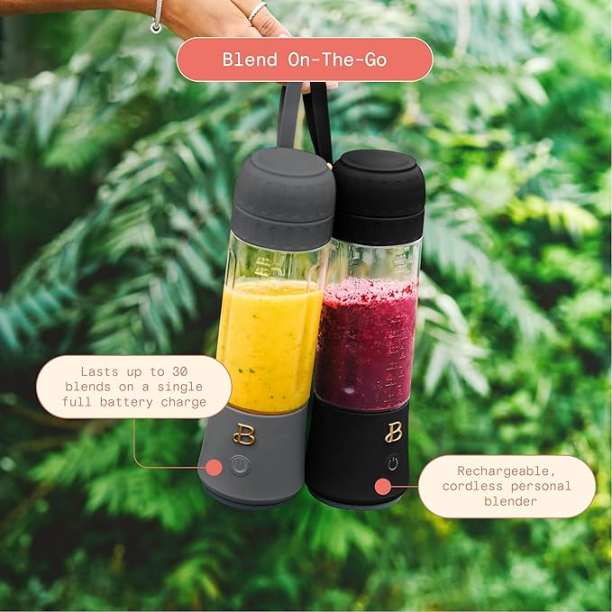 Portable Blender with 14 oz USB Rechargeable and Cordless for Smoothies Shakes &amp More