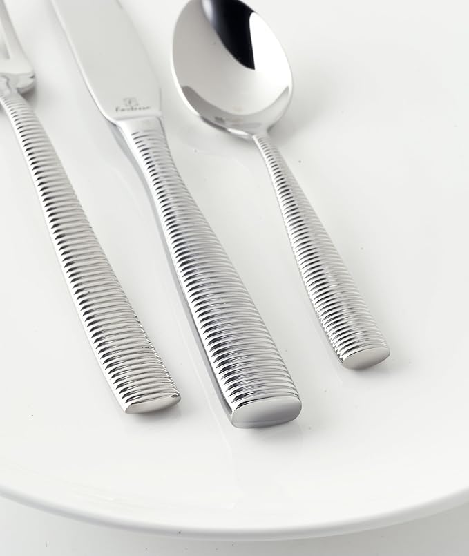 Fortessa Ringo 18/10 Stainless Steel Flatware Serving Fork Silver