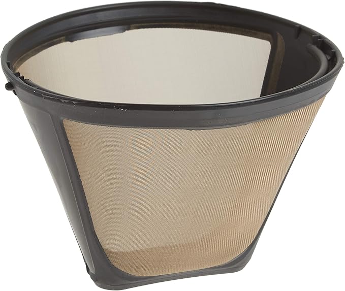 Cuisinart Single Serve Coffee Maker + Coffee Grinder 48-Ounce Removable Reservoir Black DGB-2 &amp GTF Gold Tone Coffee Filter 10-12 Cup Cone Burr Mill