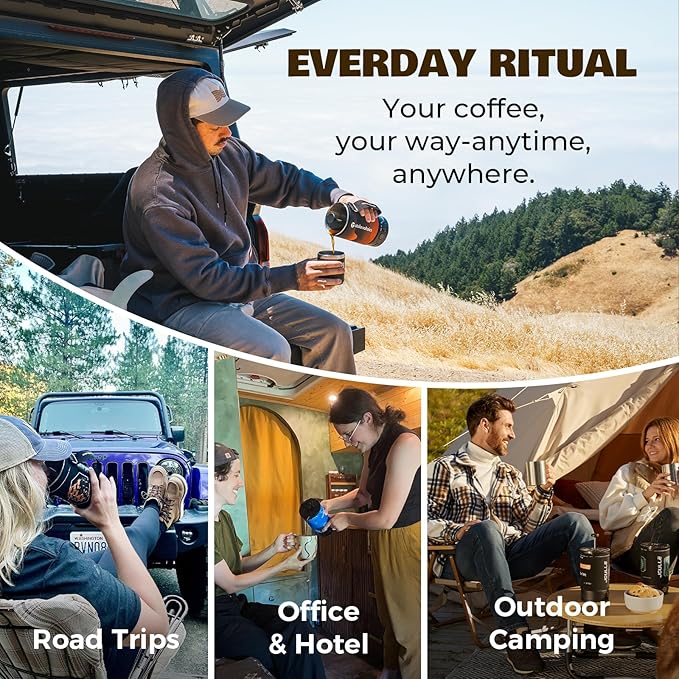 Electric Cookware Included Joulle Kettle French Press Coffee Maker &amp Nomad Cooking System Multi-Functional Cooking Gear for Travel Electric Vehicles Car Camping Overland Vanlife