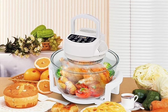 SPT SO-2005: Digital Convection Oven with Extender Ring and 6 Pre-programmed Settings white