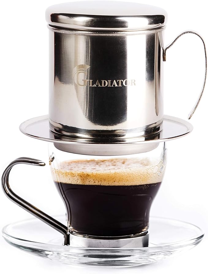 Vietnamese Coffee Maker Filter Phin Small French Press Portable Cup Single Serve Coffee Makers Gift for coffee lovers