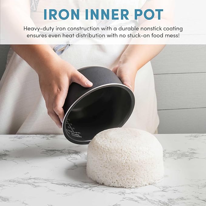 AROMA® Professional 6-Cups (UnCooked) / 3Qt. 360° Induction Rice Cooker &amp Multicooker (ARC-7606GR)