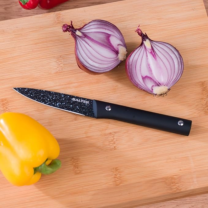 Salter BW076131 3-Piece Non-Stick Megastone Knife Set Stainless Steel