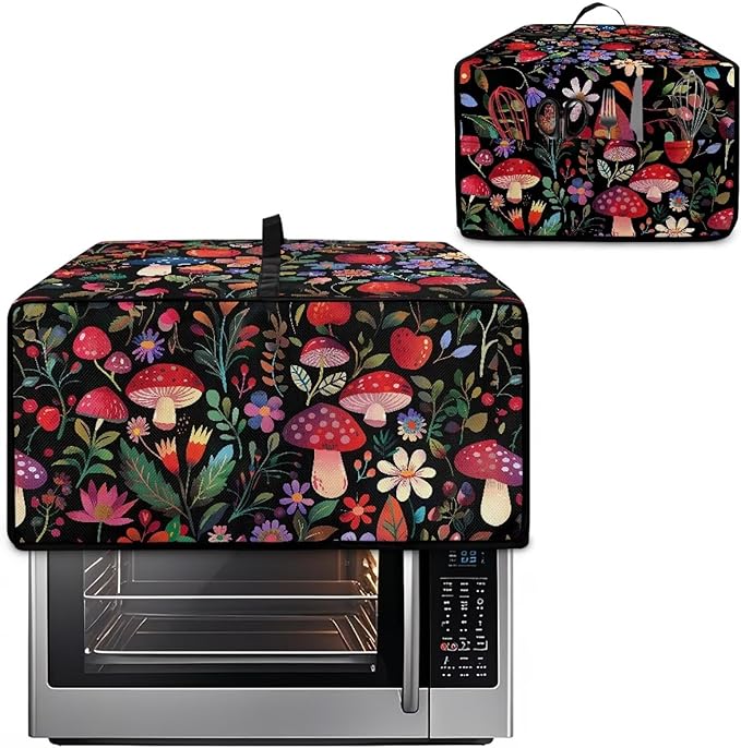 Doojoayie Mushroom Toaster Cover 4 Slice Bread Making Machine Dustproof Protector Dust-proof Appliance Covers for Toaster/Small Appliance/Air Fryer