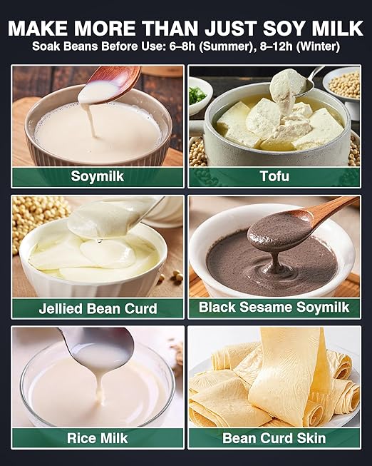 WantJoin Commercial Soy Milk Maker - 25KG/H High Output Automatic Stainless Steel Soybean Milk Maker Machine 2800RPM with Slag Separation for Soymilk Nut Milk Tofu Rice Milk for Restaurant Canteen