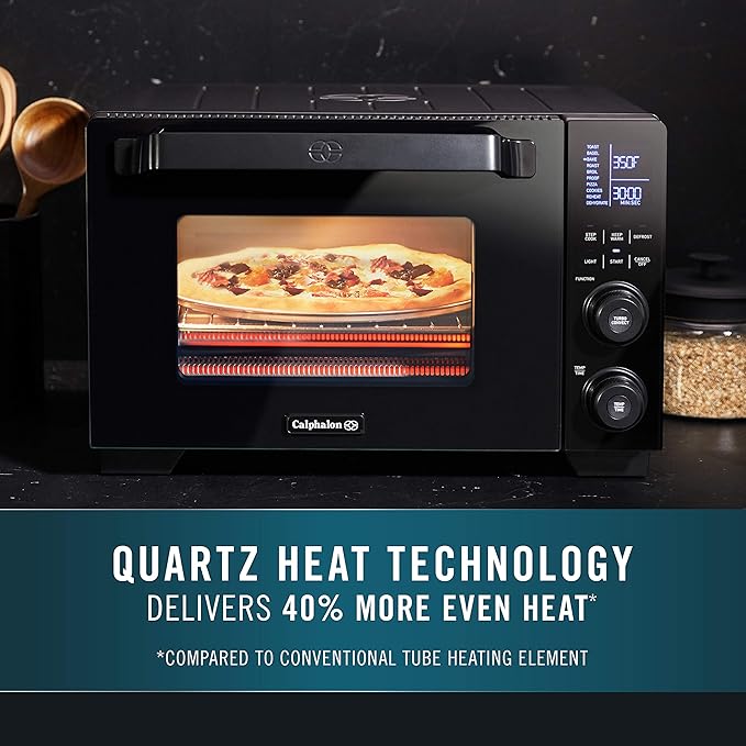 Calphalon Performance Cool Touch Toaster Oven with Turbo Convection Large (2106488) Black/Silver