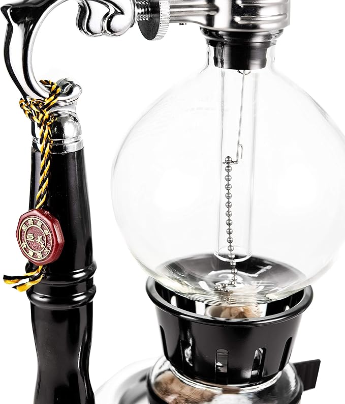 Yama Glass 5 Cup Tabletop Siphon (Syphon) (Alcohol Burner) 20-Ounce Clear