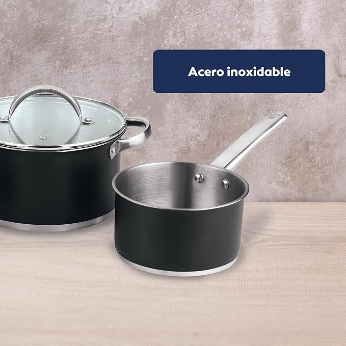 5pc Ø16Ø20Ø24 Cookware Set with Lids + Set of Frying Pans Ø20Ø24Ø28Ø30 Cast Aluminium San Ignacio
