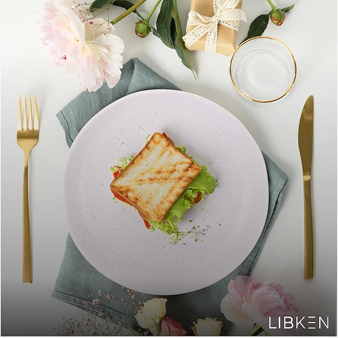 White Plates and Bowls Sets - Heavy Duty Ceramic for Fine and Casual - Elegant White Dinnerware Set for 12 with Unique Durable Design - Ideal for Home and Restaurant Use - Dish Set
