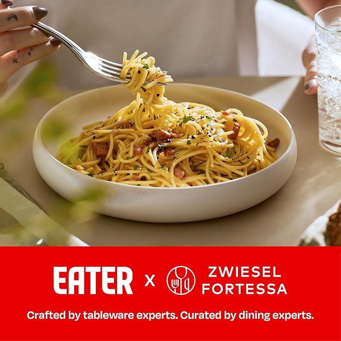 Eater x Zwiesel Fortessa Foss Stoneware 12 Piece Dinnerware Set (Service for 4) Thermal White
