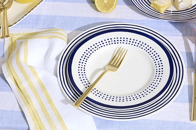Kate Spade New York Charlotte Street West 16-Piece Dinnerware Set 15.75 LB Blue