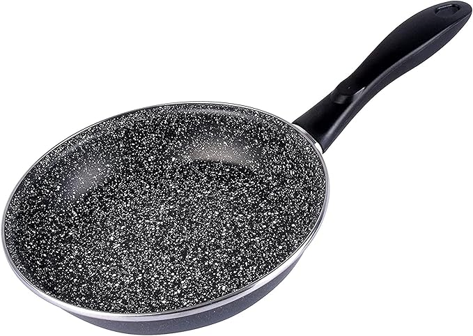 Magefesa K2 Gransasso Set of 3 Frying Pans 20/24/28 cm Vitrified Steel Exterior Grey Non-Stick Two-Layer Stone Effect Special Induction 50% Energy Saving