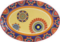 Bico Tunisian Ceramic 16 inch Oval Platter Microwave &amp Dishwasher Safe