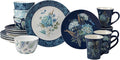 Certified International Bohemian Blue 16 pc Dinnerware Set Service for 4