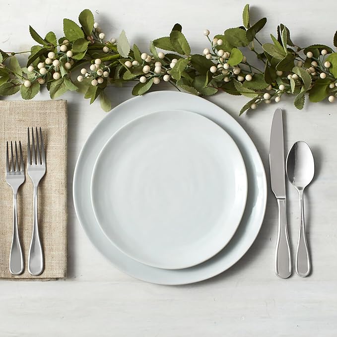 Everyday White Organic 12 piece Dinnerware Set Service for 4
