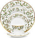Noritake Holly &amp Berry Gold Place Setting Large 5-Piece