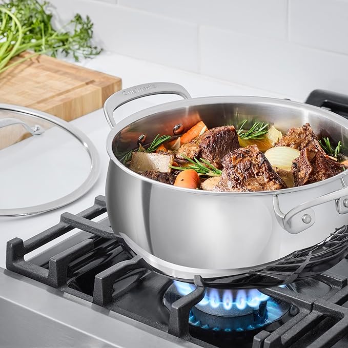 Cuisinart PureClad™ Triple Ply Stainless Steel 4.5 Qt. Dutch Oven w/Cover PCT3545-24