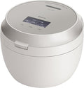 Panasonic Rice Cooker 5.5 Cup Top Model Bistro Craftsmanship AI Pressurized Hot Air Pump Equipped with 2 Maintenance Parts Light Greyge SR-V10BA-H AC100V JAPAN IMPORT NEW