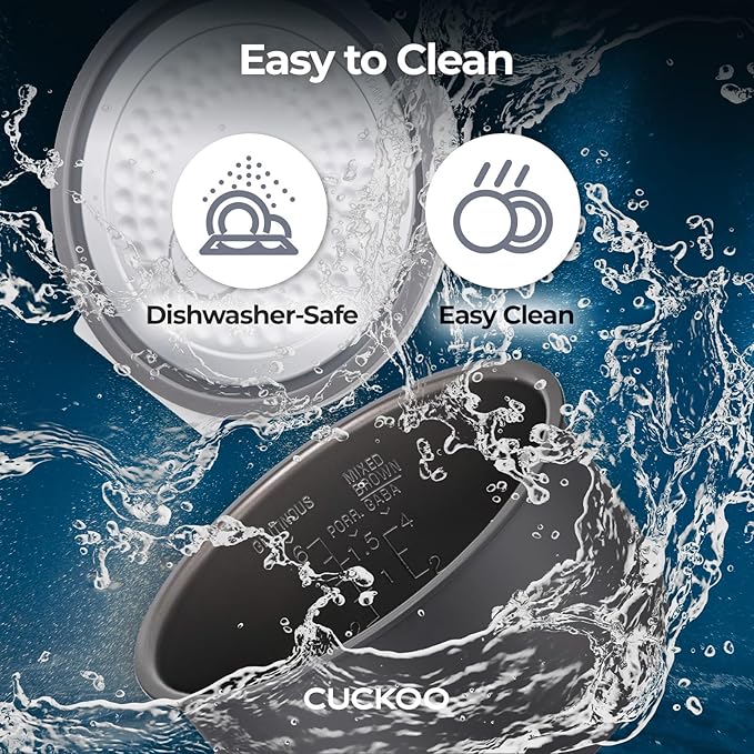 CUCKOO Basic Rice Cooker 6-Cup Uncooked / 12-Cup Cooked Versatile Rice Maker with Non-Stick Inner Pot Easy to Use Auto Keep Warm White/Purple (CR-0671V)