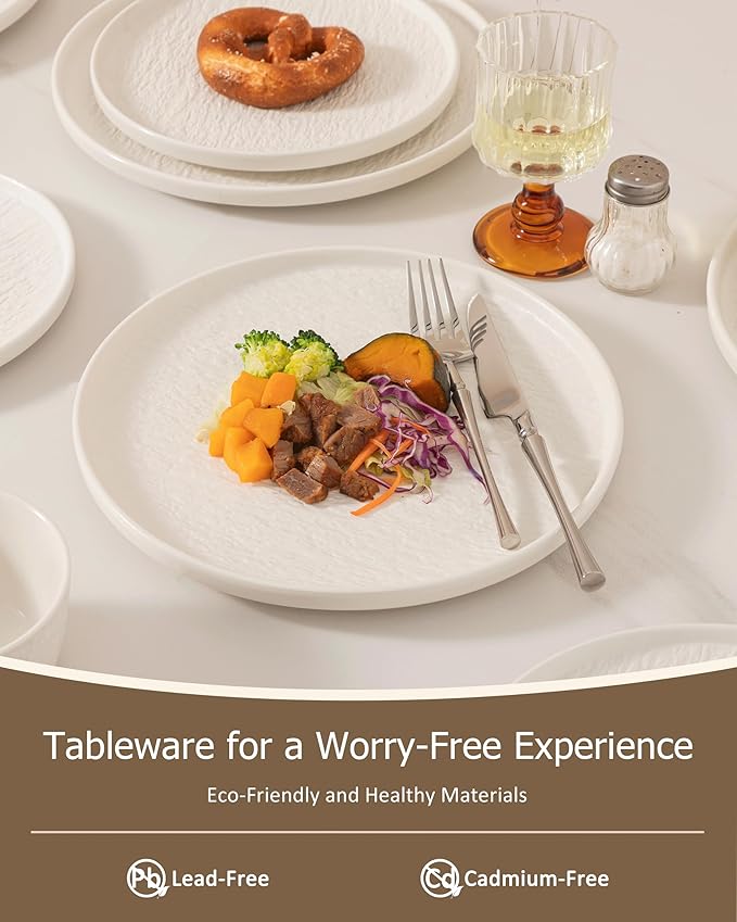 Dinnerware sets plates and bowls sets modern platesCeramic Dinnerware Sets12 Pieces Porcelain Lightweight PlatesScratch Resistant Dish Set (style - 9 4 - Set (12pcs))