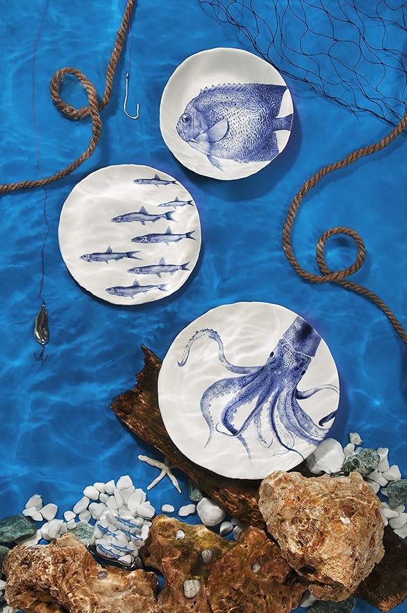 Excelsa Flora &amp Fauna Dinner Set Ceramic Multicoloured
