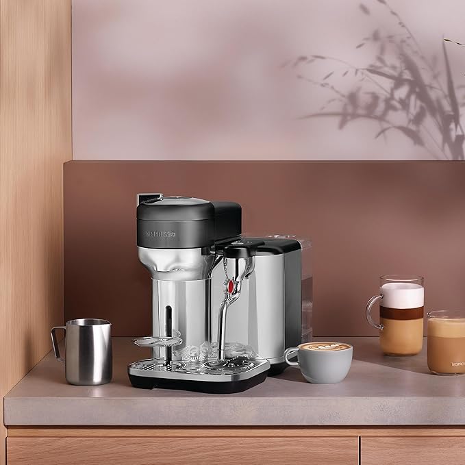 Nespresso Vertuo Creatista Coffee and Espresso Maker by Breville Black Truffle