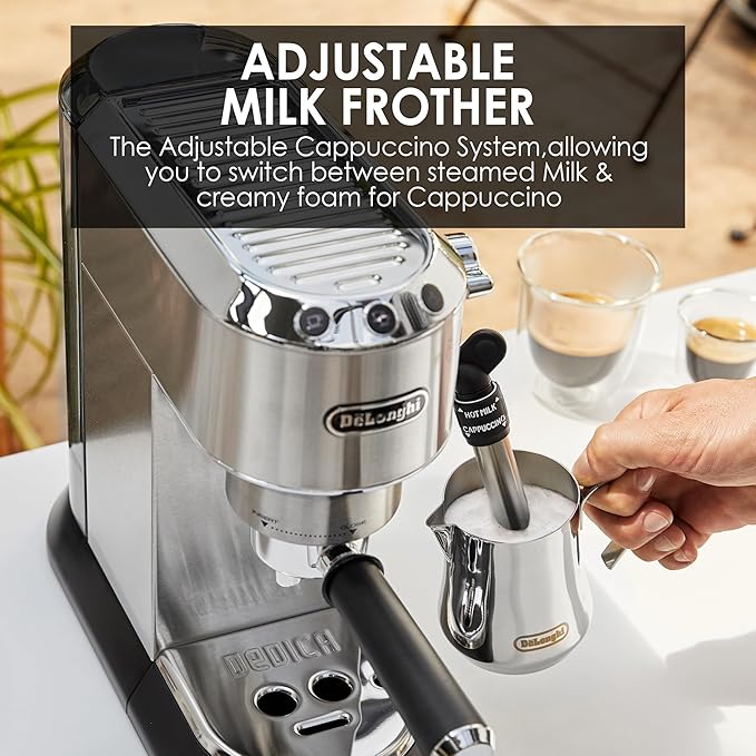 De'Longhi EC685M Dedica Deluxe Automatic Espresso Machine35 oz 1 Metallic