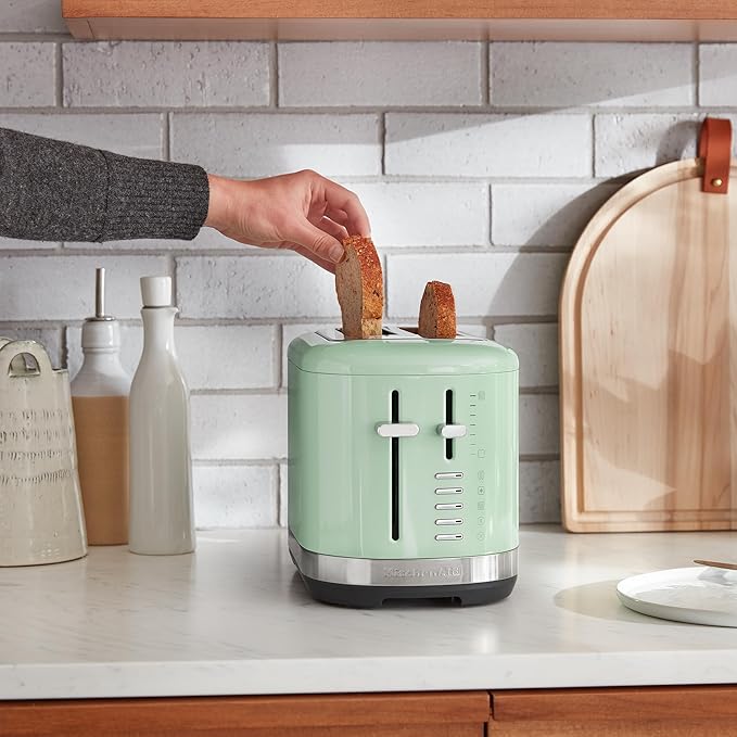 KitchenAid 2 Slice Automatic Toaster with Extra Wide Slots KMT2109PT Pistachio