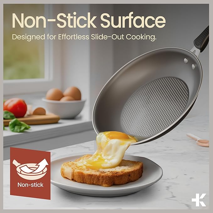 Pots and Pans Set 23-Piece Non Stick Cookware &amp Bakeware Sets with Plaid Pattern Stackable Design Dishwasher Safe Stain-resistant Oven &amp All-Stove Safe Tempered Glass Lid Black