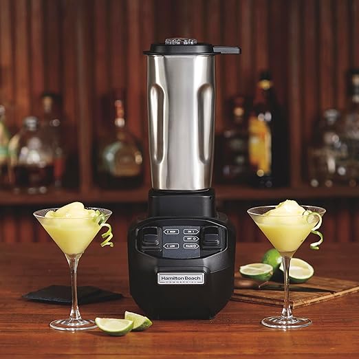 Hamilton Beach Commercial HBB255S Rio Stainless-Steel Bar Blender 1.6 Horsepower 32 Ounce Capacity NSF Certified