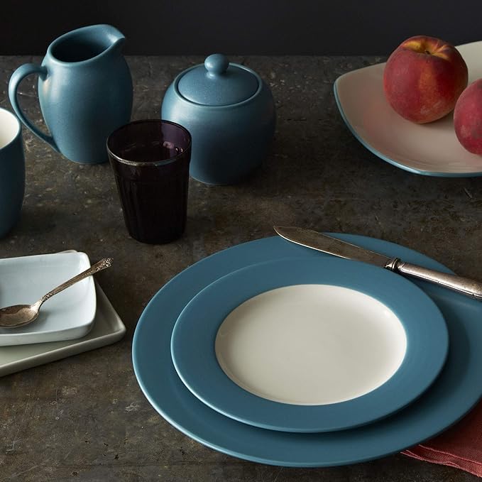 Noritake Colorwave Turquoise 4-Piece Place Setting Square Shape