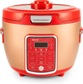 Cool Touch Rice Cooker with Glass Lid Food Steamer Slow Cooker Multicooker with 11 Preset Functions Steam Tray Measuring Cup Rice Spatula 20 Cups (Cooked)