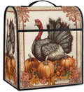 cfpolar Kitchen Aid Mixer Cover Compatible with 6-8 Quarts Turkey Thanksgiving Pumpkin Stand Mixer Cover Kitchen Aid Mixers Accessories Appliance Organizer Bag Dust Covers with Zipper Pocket