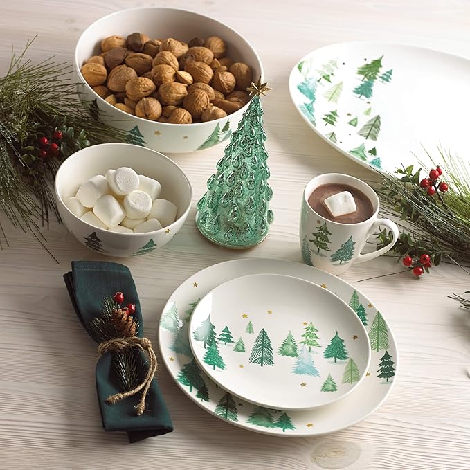 Lenox 882061 Balsam Lane Serving Bowl Christmas &amp Holiday Hosting