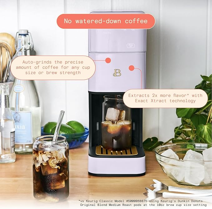 Single-Serve Coffee Maker with Built-in Burr Grinder | Programmable Grind &amp Brew Coffee Machine | 6 Cup Sizes 3 Strength Settings | 64 oz Reservoir &amp Exact-Xtract Technology