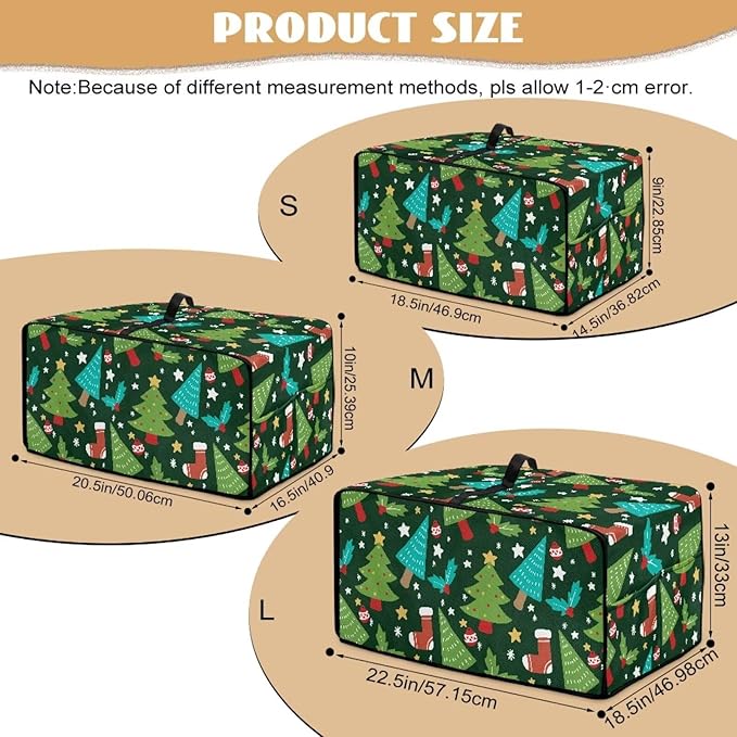 Doojoayie Christmas Tree Toaster Cover 4 Slice Decorative Toaster Oven Cover for Holiday Home Decor Universal Fit Kitchen Appliance Covers with Top Handle Belt Easy to Storange