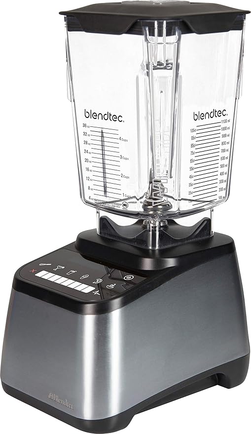 Blendtec - Original Designer Series Blender - WildSide + Jar (90 oz) - Professional-Grade Power - Self-Cleaning - 6 Pre-Programmed Cycles - 8-Speeds - Stainless Steel