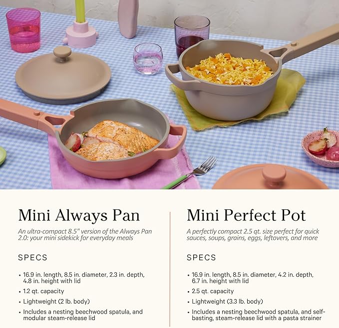 Our Place Ultimate Cookware Set - Complete 18-Piece Set Including the Always Pan Perfect Pot and Bakeware Set | Multifunctional Toxin-Free Nonstick | Replaces 44 Pieces | Blue Salt