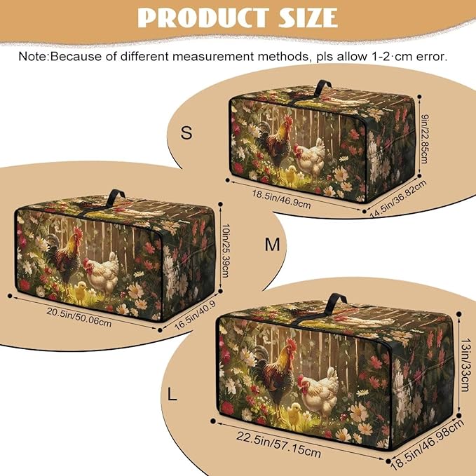 Doojoayie Kitchen Toaster Dust Cover Compatible with 6 Slice Toaster Dust Protection Cover Rooster Print Kitchen Decoration Small Appliance Protector