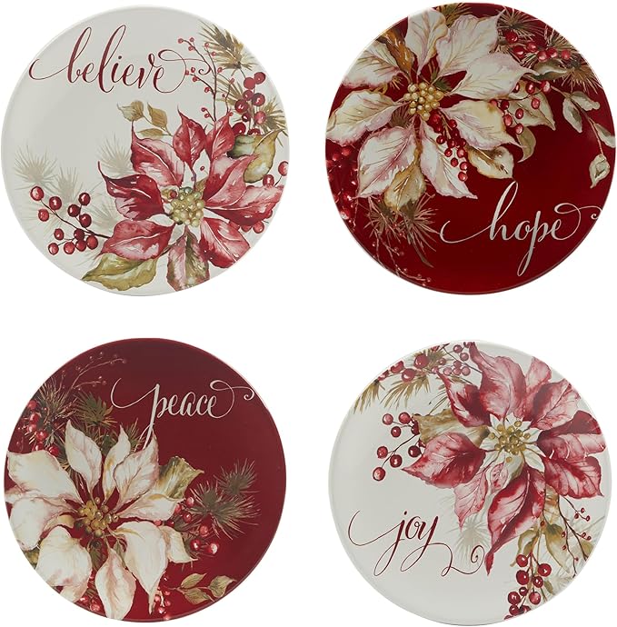 Certified International Winters Joy 16 Piece Dinnerware Set Service for 4