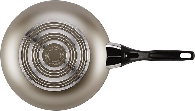 Farberware 21805 Dishwasher Safe Nonstick Cookware Pots and Pans Set 15 Piece Champagne