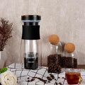 Electric Cold Brew Coffee Maker Iced Tea &amp Coffee Maker 10-minute Rapid Extraction 600 ml Glass Coffee Pot 4 Brewing Strength Settings Wireless Charging Portable &amp Convenient