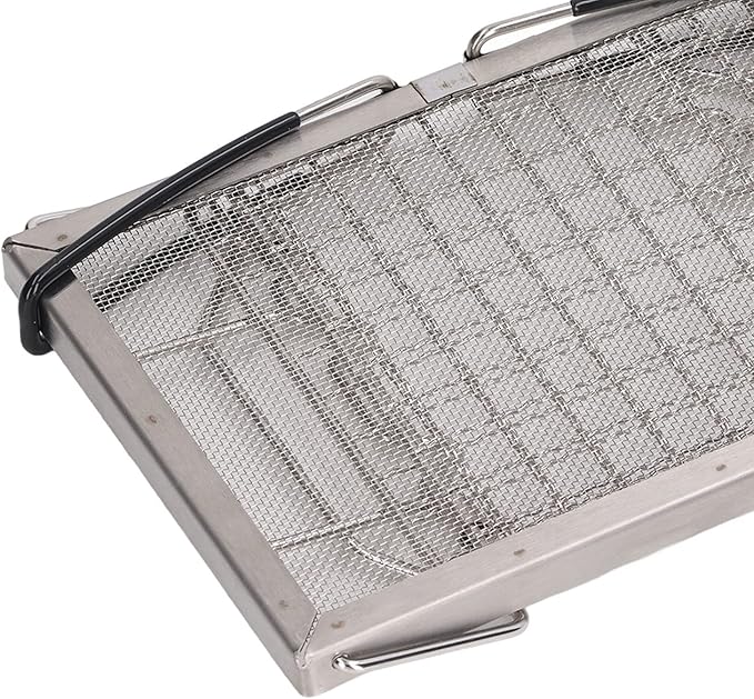 Camping Toaster Camping Grill Stainless Steel with Storage Bag Portable Toaster for Picnic