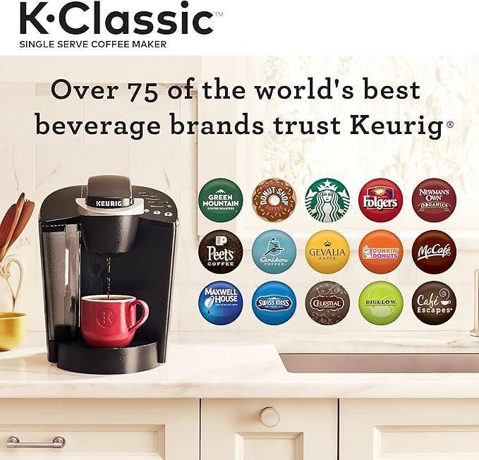 Keurig K-Classic Coffee Maker with Newman's Own Organics Newman's Special Blend 32 Count